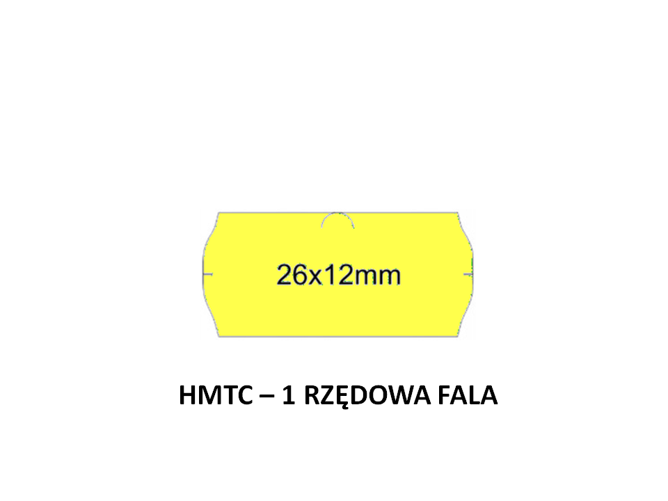 taśma jednorzędowa HMTC żółta