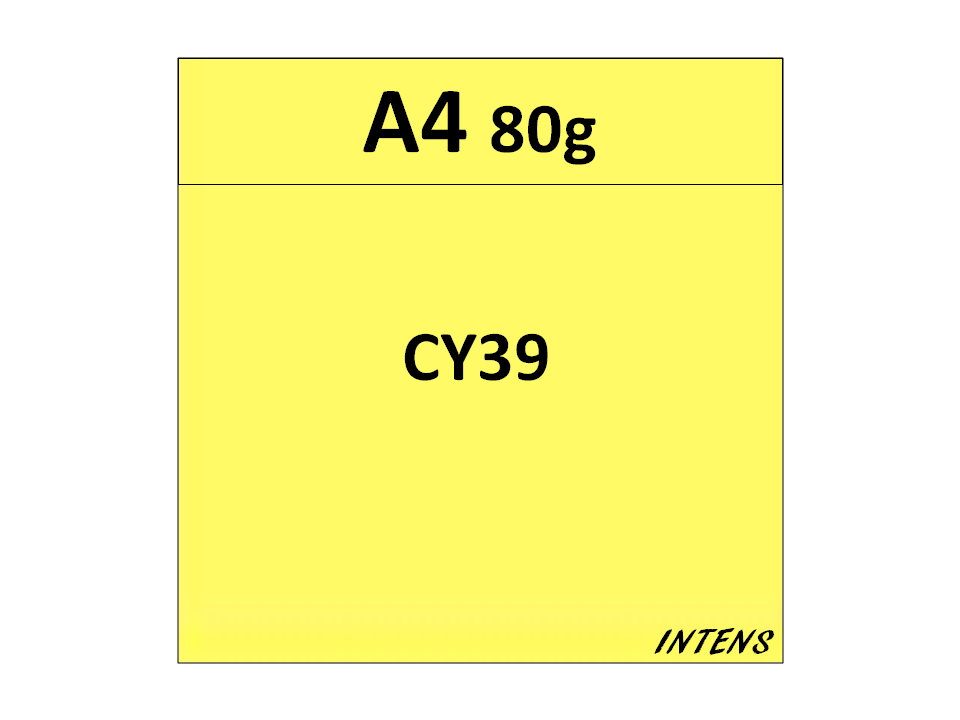 papier A4 80g kolor CY39 cytrynowy
