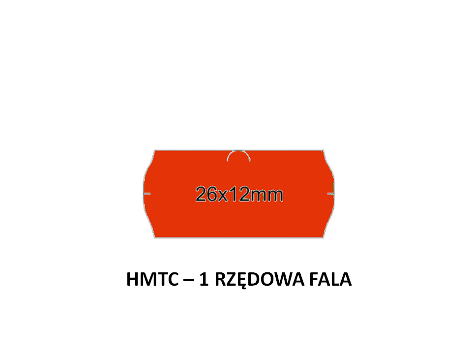 taśma jednorzędowa HMTC czerwona
