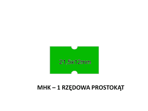 taśma jednorzędowa MHK zielona