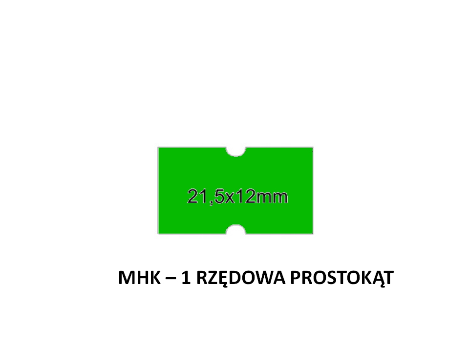 taśma jednorzędowa MHK zielona