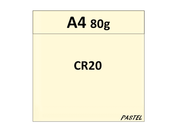 papier A4 80g kolor CR20 krem