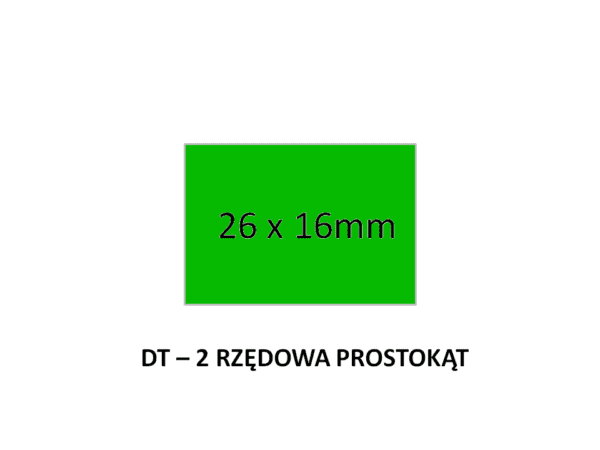 taśma dwurzędowa DT zielona