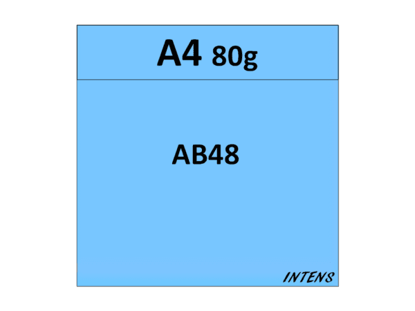papier A4 80g kolor AB48 niebieski