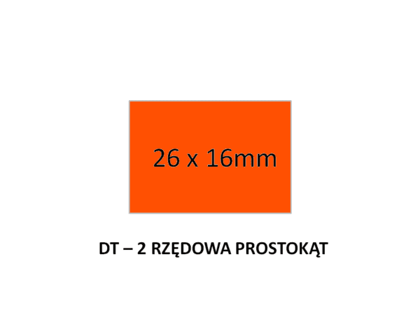 taśma dwurzędowa DT pomarańczowa