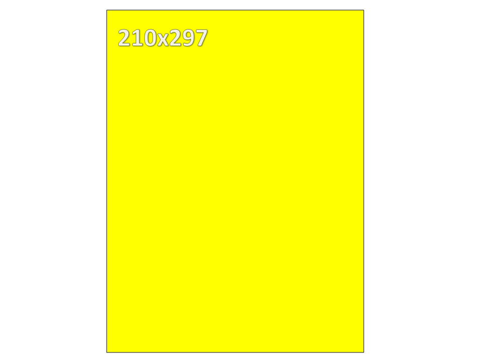 etykiety samoprzylepne A4 kolor żółty