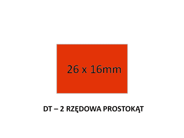 taśma dwurzędowa DT czerwona
