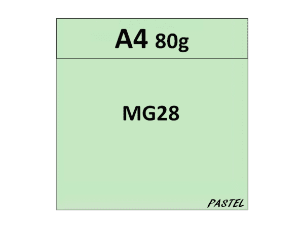 papier A4 80g kolor MG28 pastelowy zielony