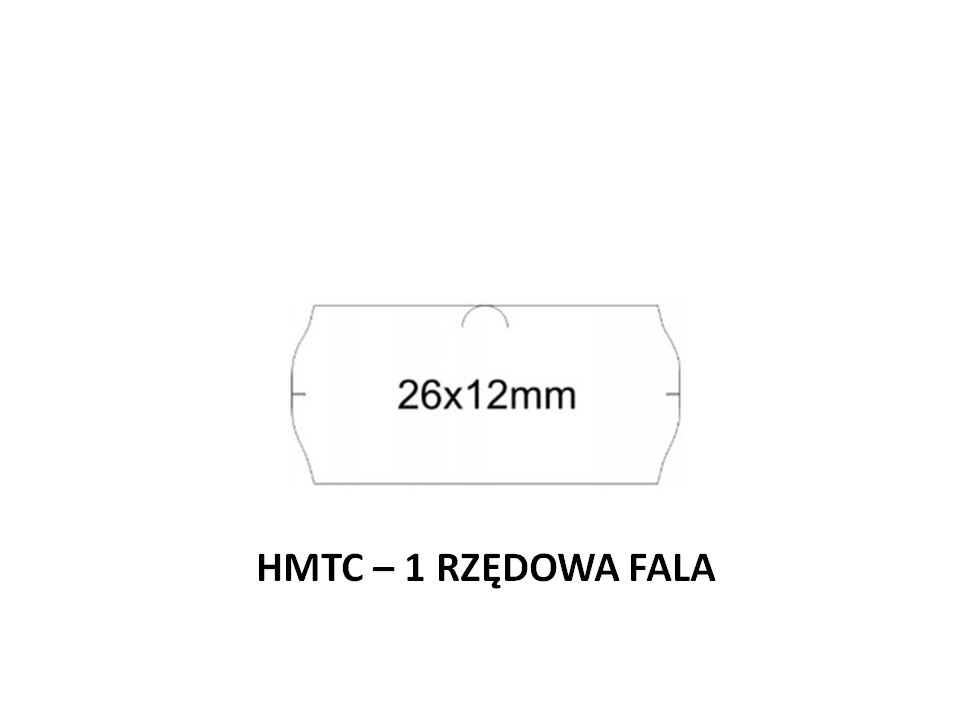 taśma jednorzędowa HMTC biała