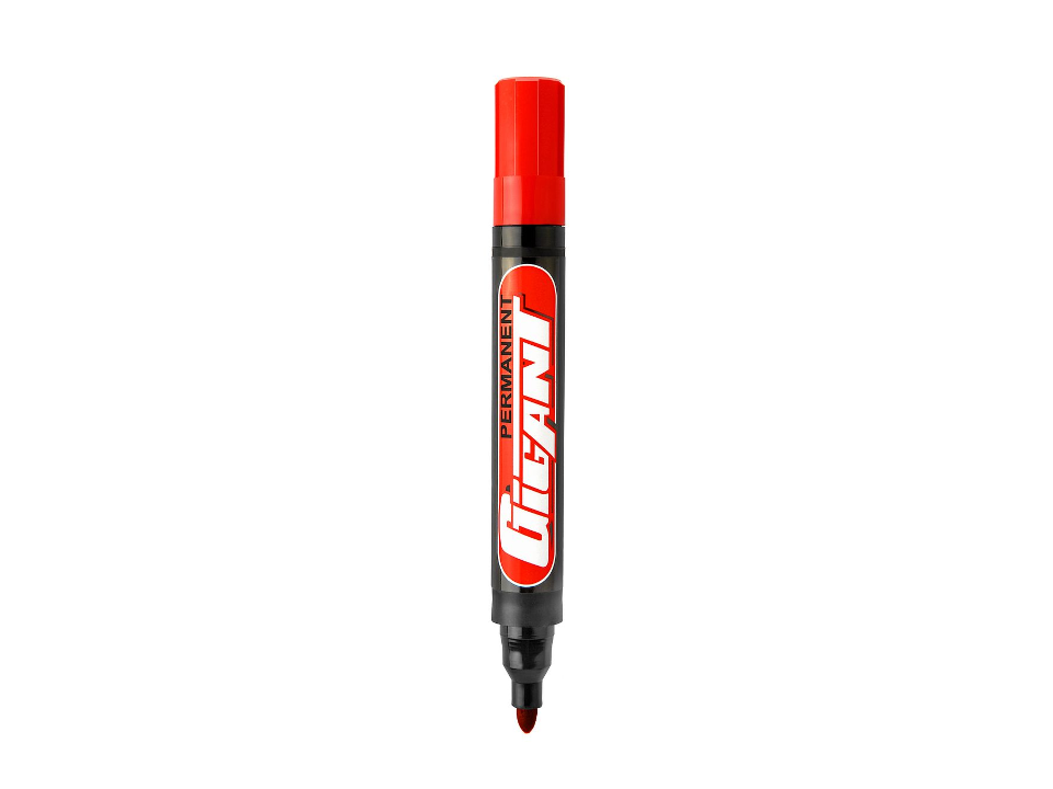 marker permanentny KAMET okrągła końcówka czerwony