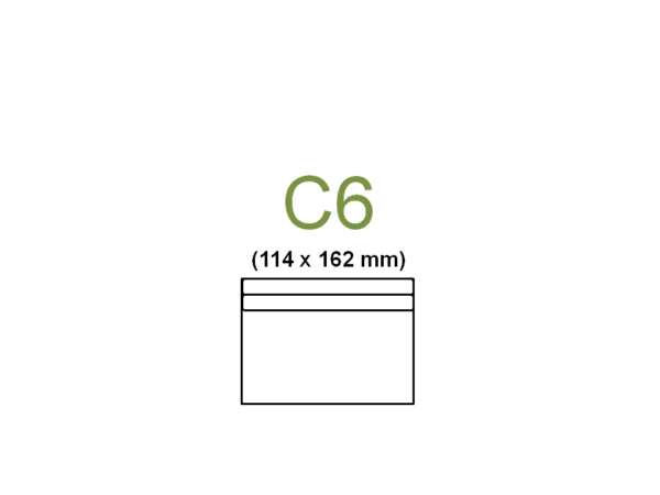 koperta C6 SK biała