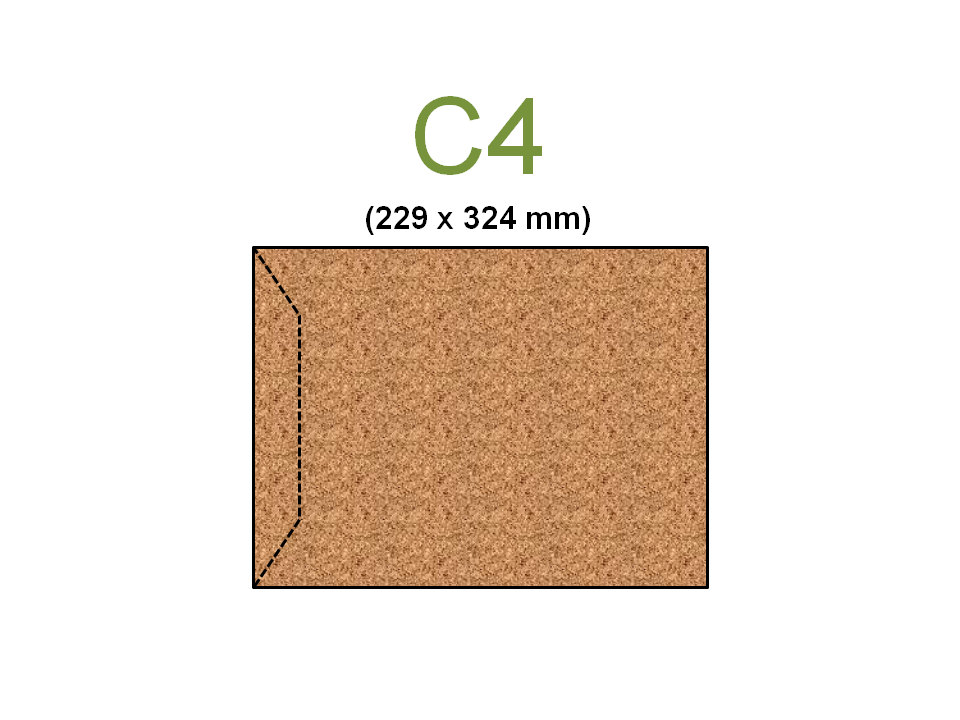 koperta C4 HK brązowa