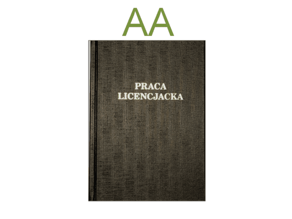 oprawa kanałowa twarda AA PL kolor czarny