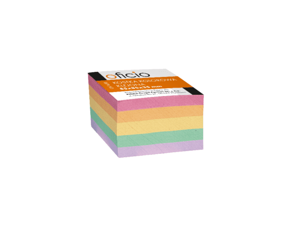 kostka biurowa nieklejona mix kolor