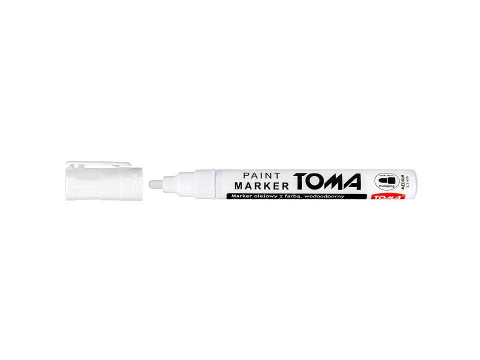 marker olejowy TOMA TO-044 biały