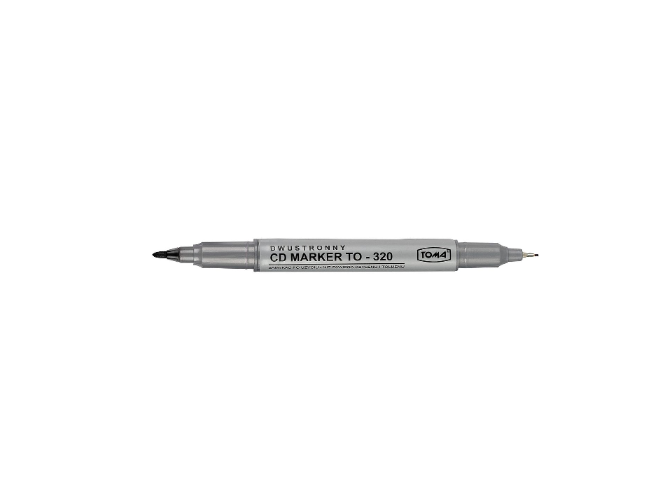 marker do CD TOMA TO-320 dwustronny czarny