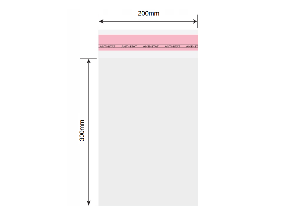 worki celofanowe 200x300 samoprzylepne